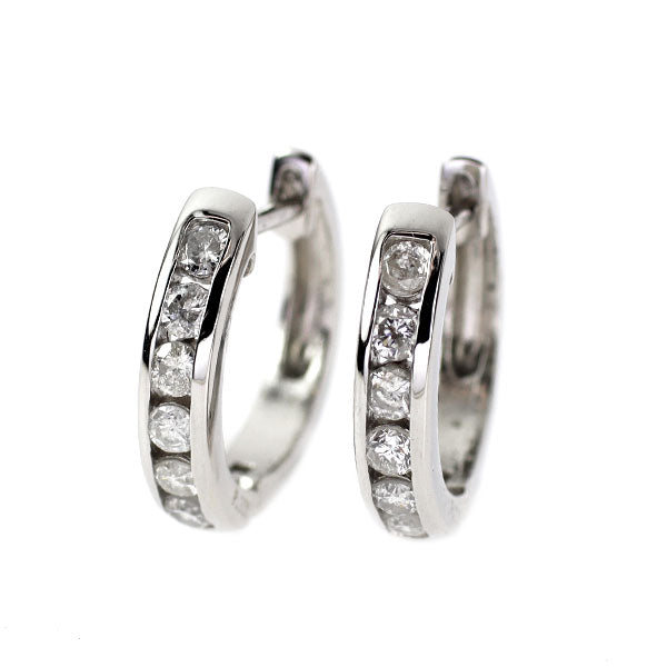 Pt900 ダイヤモンド ピアス 0.50ct フープ