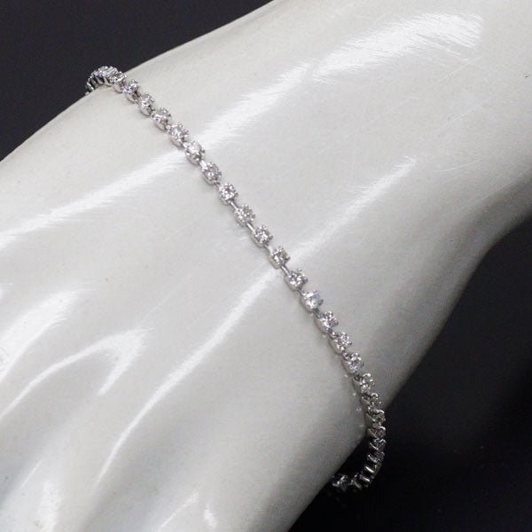 K18WG ダイヤモンド ブレスレット 1.95ct