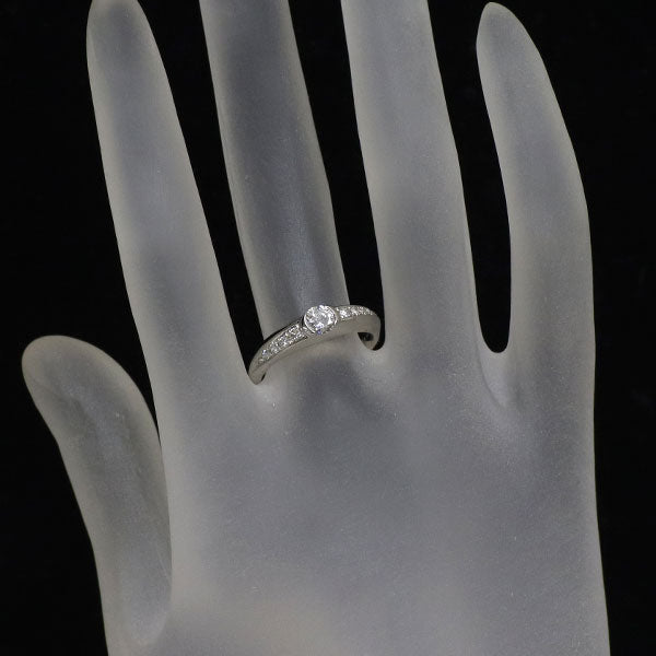 Pt900 ダイヤモンド リング 0.288ct D0.12ct