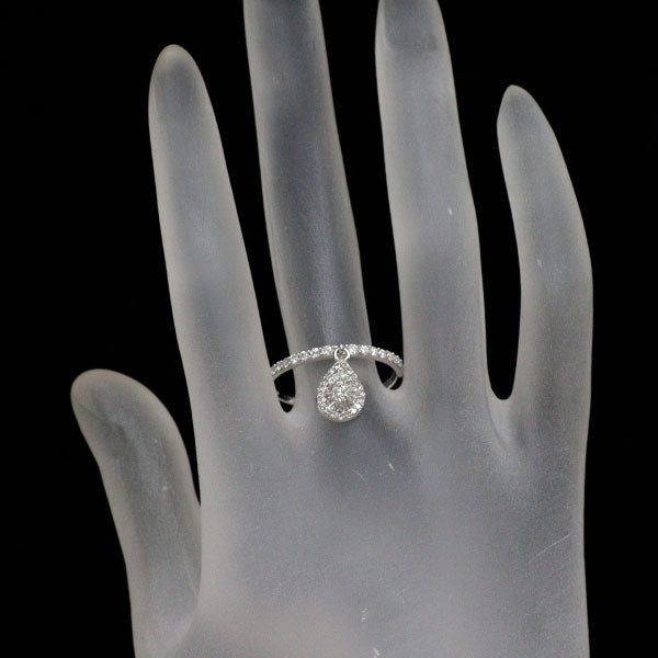 K18WG ダイヤモンド リング 0.40ct