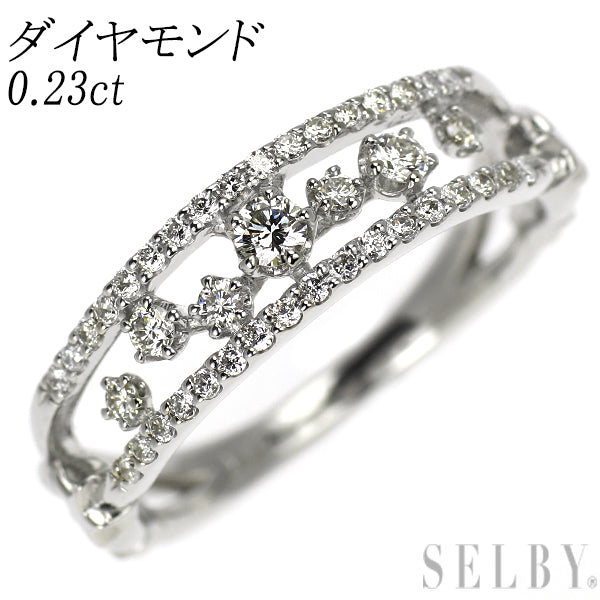 Pt950 ダイヤモンド リング 0.23ct