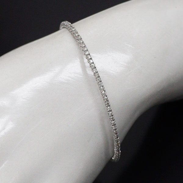 K18WG ダイヤモンド バングル 0.83ct