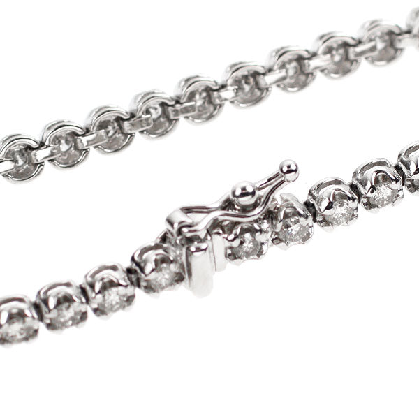 Pt850 ダイヤモンド テニス ブレスレット 2.00ct