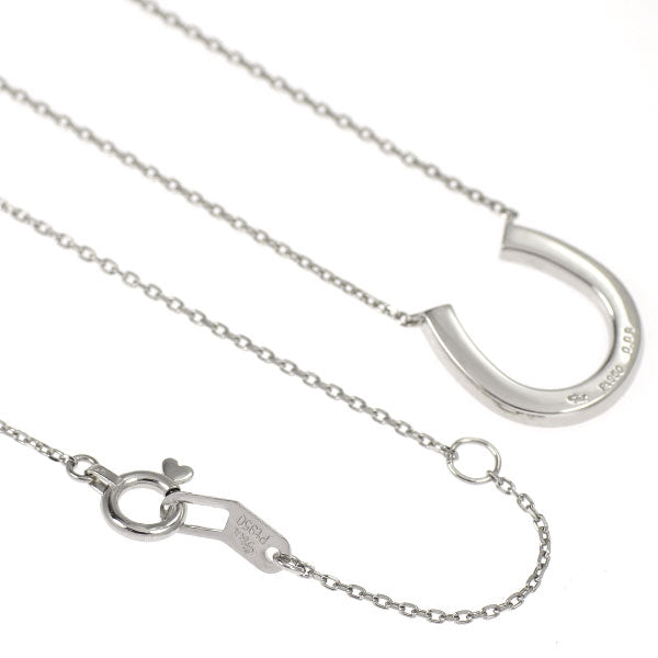 スタージュエリー Pt950 ダイヤモンド ペンダントネックレス 0.09ct 馬蹄