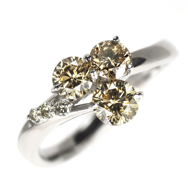 K18WG ダイヤモンド リング 1.02ct D0.06ct — セルビーオンラインストア
