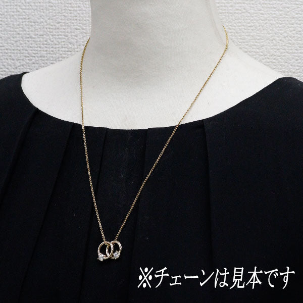 K18YG ダイヤモンド チャーム 0.599ct 2個セット
