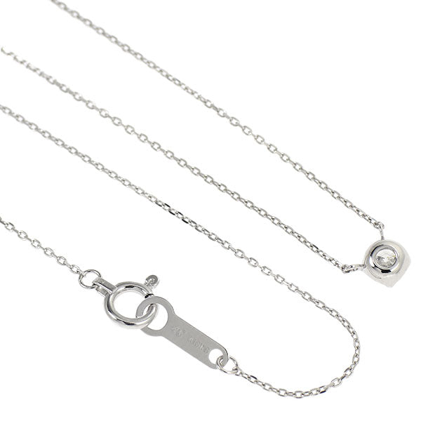 4℃ K18WG ダイヤモンド ペンダントネックレス