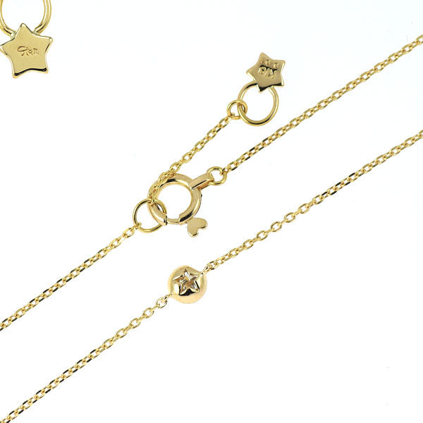 スタージュエリー K18YG ダイヤモンド ブレスレット 0.03ct ムーンセッティング