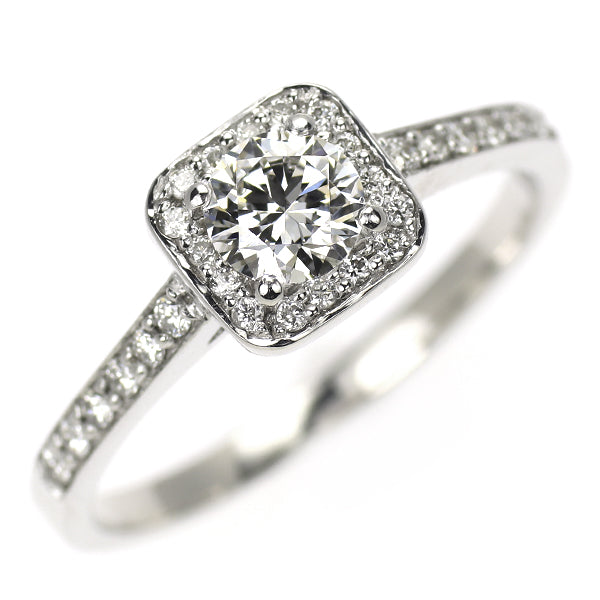 K14WG ダイヤモンド リング 0.40ct F VVS1 VG D0.30ct — セルビー