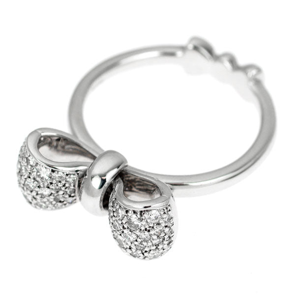DuNoA デュノア/セイコー K18WG ダイヤモンド リング 0.30ct リボン