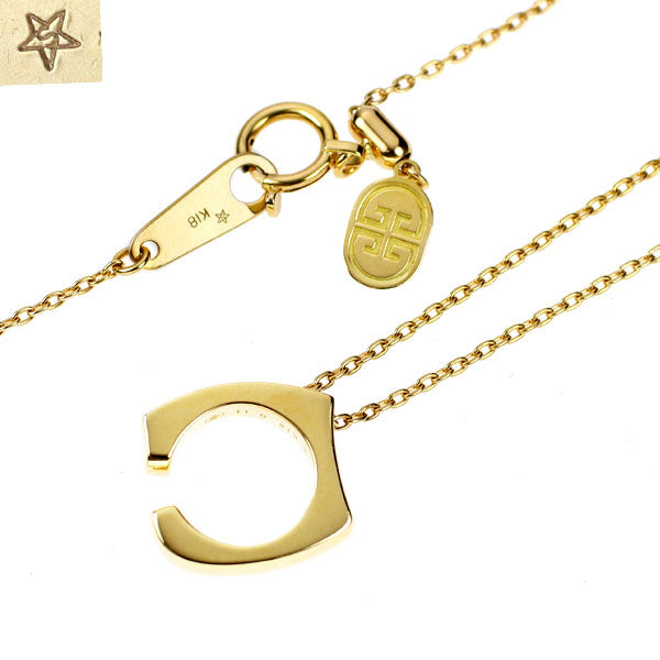 GINZA TANAKA/田中貴金属 K18YG ダイヤモンド ペンダントネックレス 0.11ct
