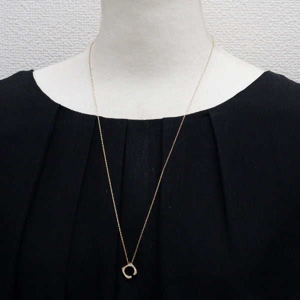 GINZA TANAKA/田中貴金属 K18YG ダイヤモンド ペンダントネックレス 0.11ct