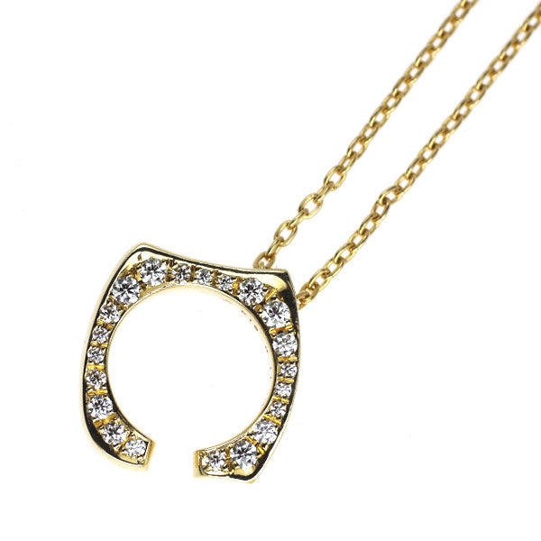 GINZA TANAKA/田中貴金属 K18YG ダイヤモンド ペンダントネックレス 0.11ct