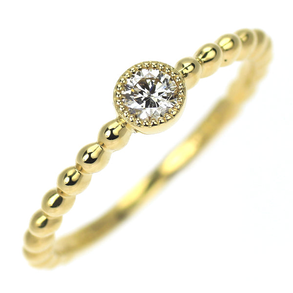 K18YG ダイヤモンド リング 0.10ct