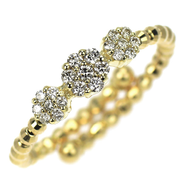 K18YG ダイヤモンド リング 0.20ct 伸縮式