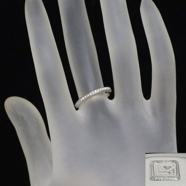 ラザールキャプラン Pt950 ダイヤモンド リング 0.11ct ハーフエタニティ