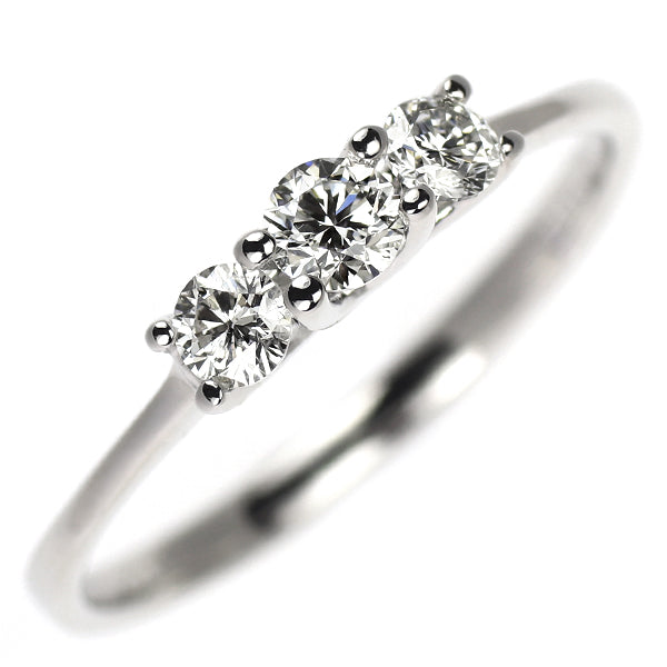 K18WG ダイヤモンド リング 0.15ct D0.22ct