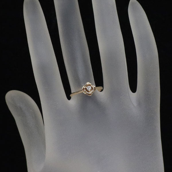 K10PG ダイヤモンド リング 0.06ct フラワー
