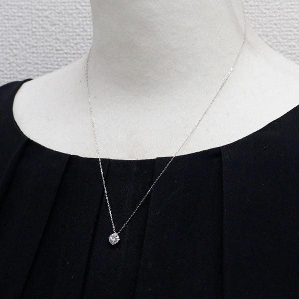 K18WG ダイヤモンド ペンダントネックレス 0.30ct