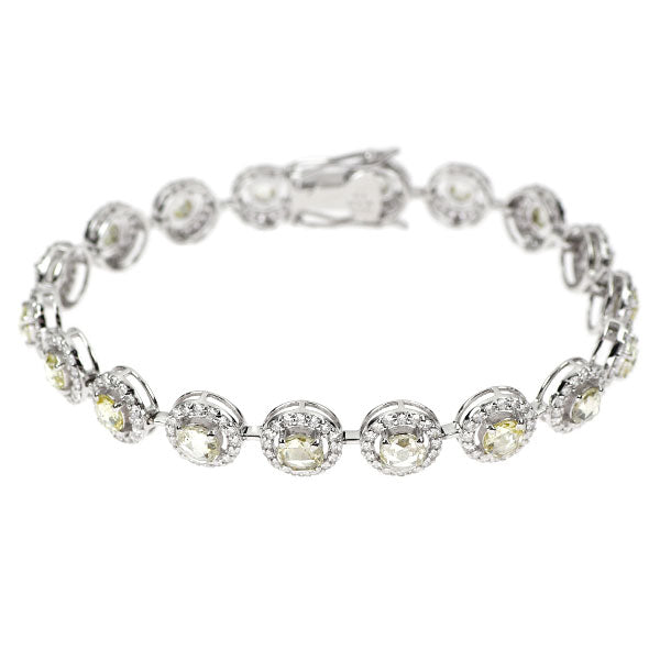 K18WG ローズカット ダイヤモンド ブレスレット 4.44ct D2.19ct