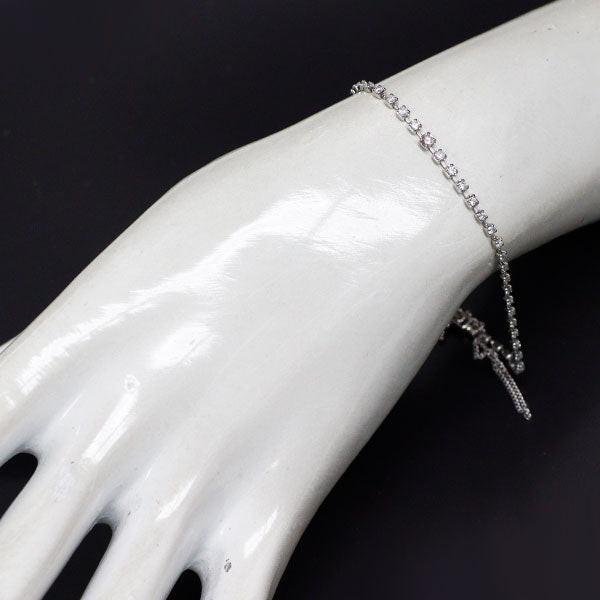 希少 Pt850 天然ピンク ダイヤモンド テニス ブレスレット 0.072ct D0.94ct