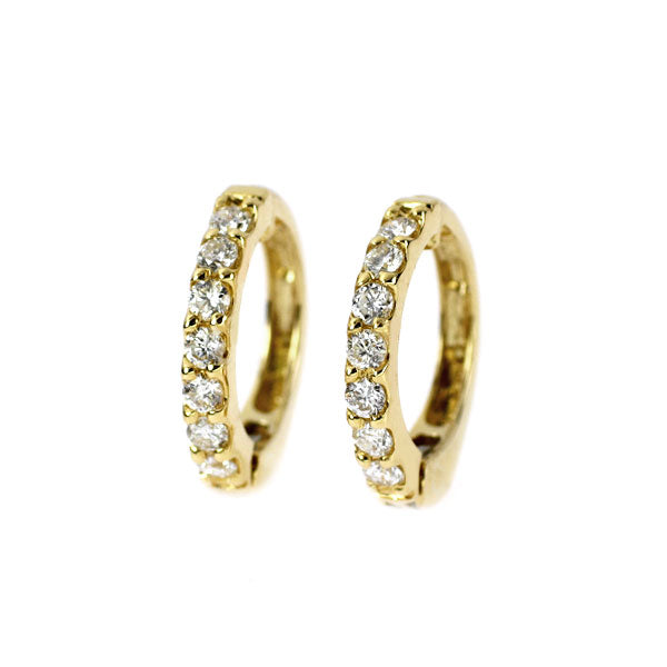 K18YG ダイヤモンド イヤリング 0.20ct