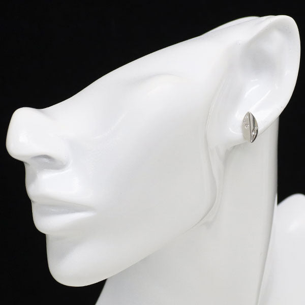 K18WG ダイヤモンド ピアス 0.12ct