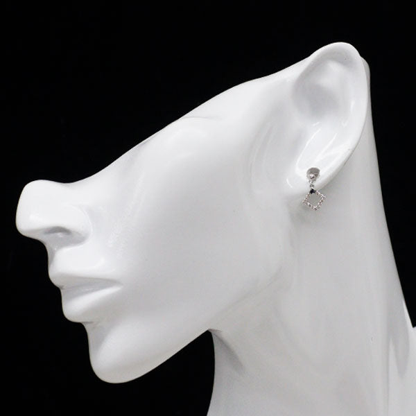 K18WG ダイヤモンド ピアス 0.10ct