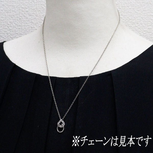 K18WG ダイヤモンド ペンダントトップ 0.13ct