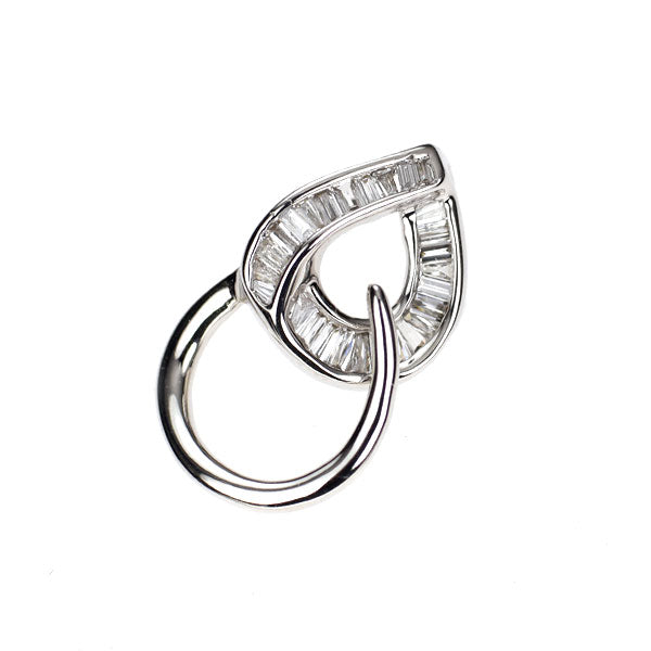 K18WG ダイヤモンド ペンダントトップ 0.13ct