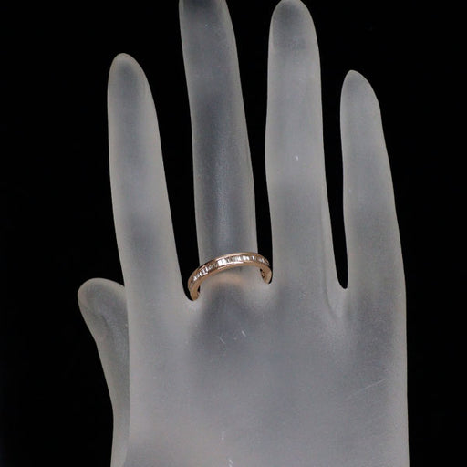 K18PG ダイヤモンド リング 0.50ct フルエタニティ — セルビー