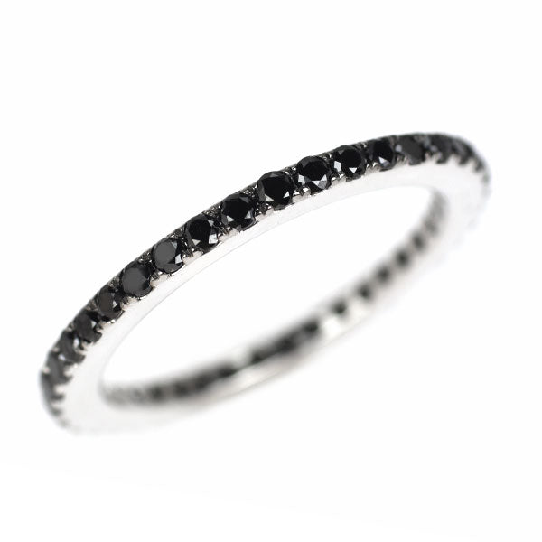 K18WG ブラック ダイヤモンド リング 0.45ct フルエタニティ