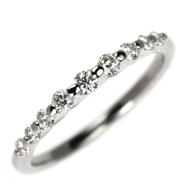 Pt900 ダイヤモンド リング 0.36ct ハーフエタニティ