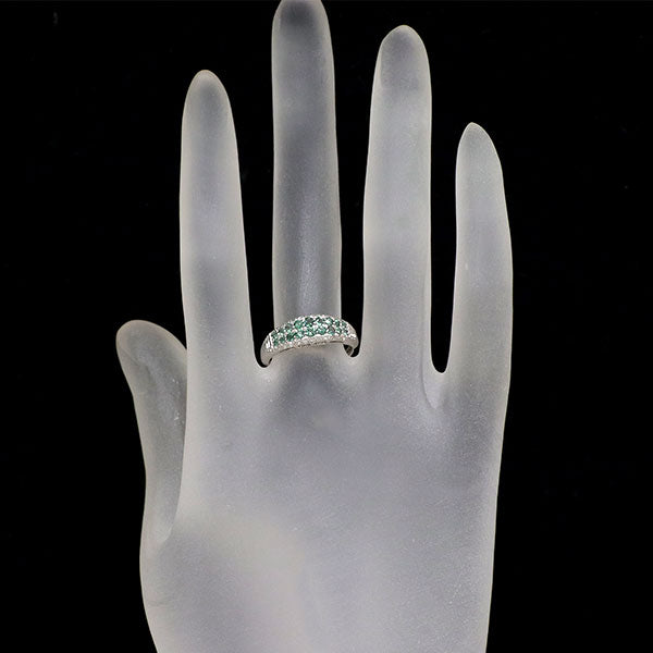 希少 Pt900 アレキサンドライト ダイヤモンド リング 0.46ct D0.08ct