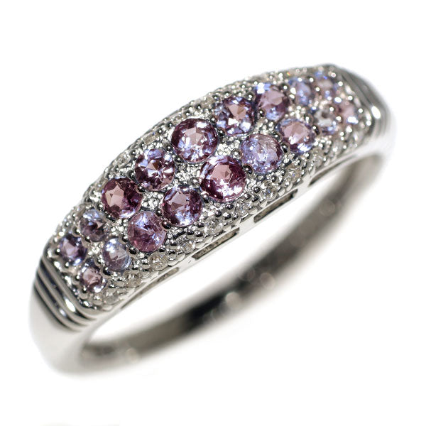 希少 Pt900 アレキサンドライト ダイヤモンド リング 0.46ct D0.08ct