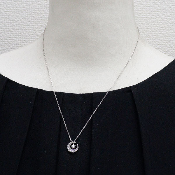 Pt900/ Pt850 ダイヤモンド ペンダントネックレス 0.152ct D0.25ct