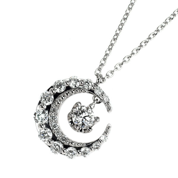 Pt900/ Pt850 ダイヤモンド ペンダントネックレス 0.152ct D0.25ct