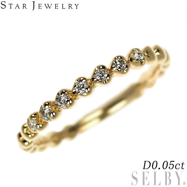 スタージュエリー K18YG ダイヤモンド リング 0.05ct