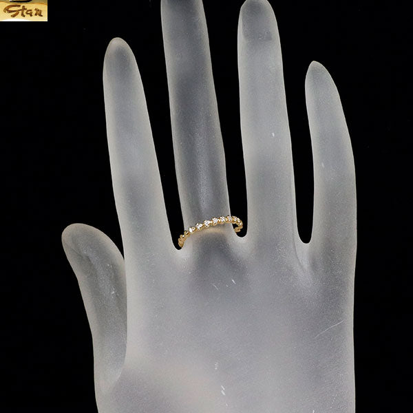 スタージュエリー K18YG ダイヤモンド リング 0.05ct