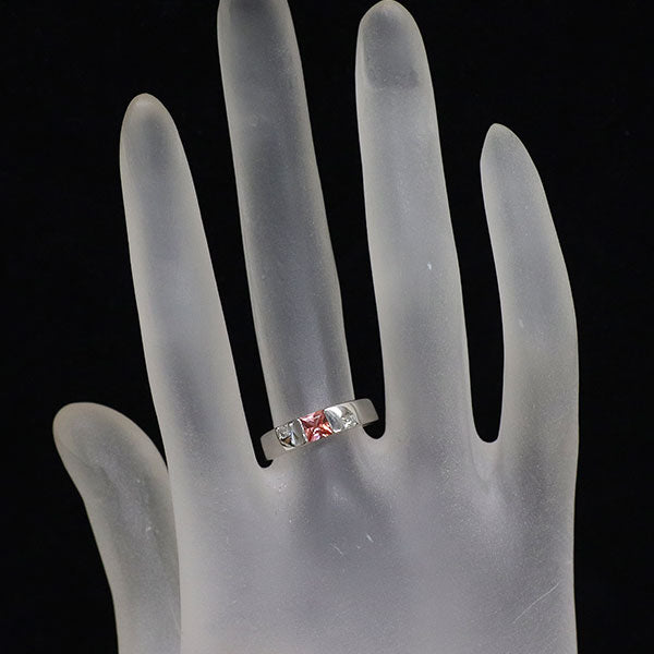 ジェムケリー 希少 Pt900 マダガスカル産非加熱パパラチア サファイア ダイヤモンド リング 0.374ct D0.09ct