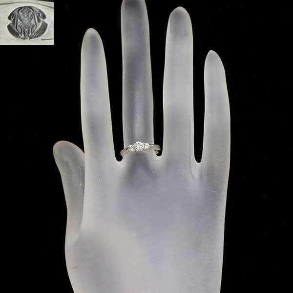 モニッケンダム Pt900 ダイヤモンド リング 0.245ct D0.14ct