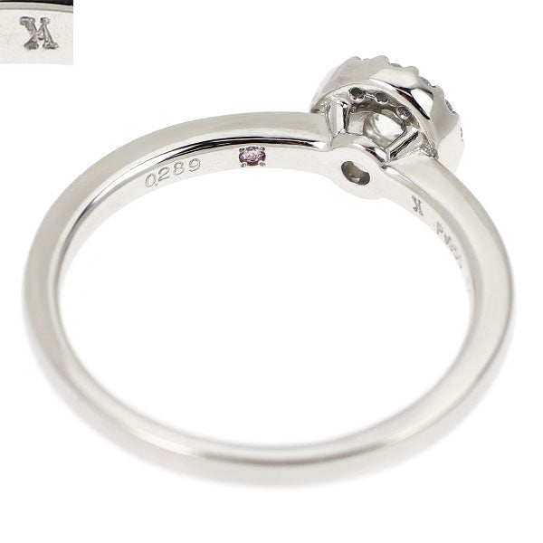 ヴァンドーム青山 Pt950 ダイヤモンド リング 0.289ct 天然ピンクダイヤモンド付