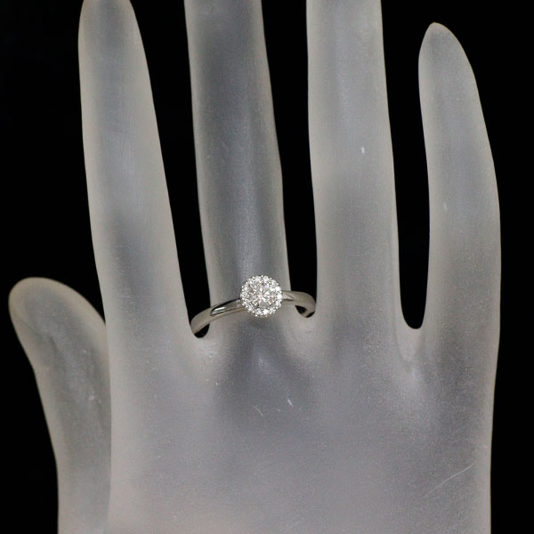 ヴァンドーム青山 Pt950 ダイヤモンド リング 0.289ct 天然ピンクダイヤモンド付