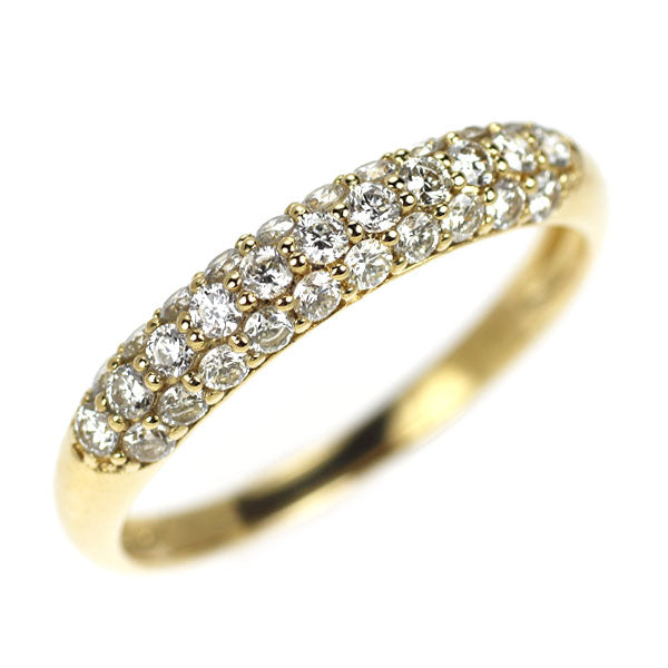 K18YG ダイヤモンド リング 0.50ct パヴェ