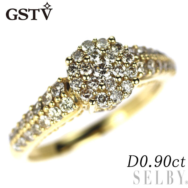 GSTV K18YG ダイヤモンド リング 0.90ct