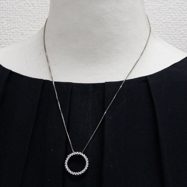 Pt900/ Pt850 ダイヤモンド ペンダントネックレス 0.50ct