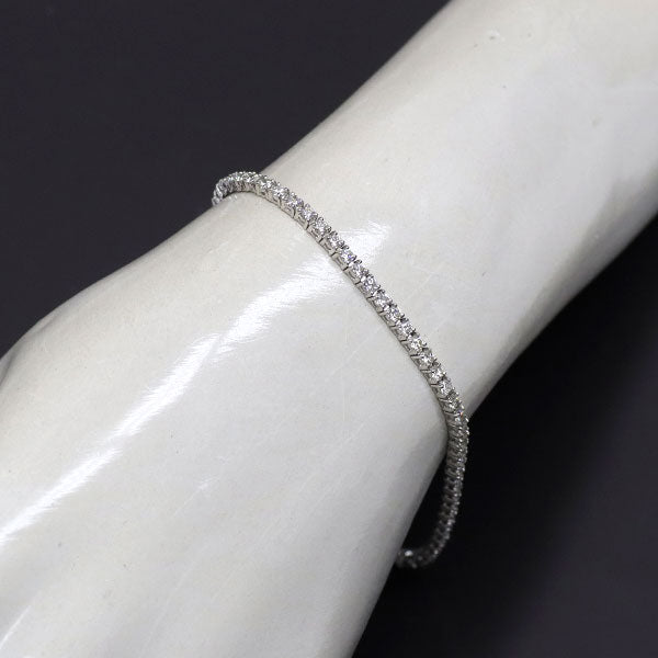 Pt950/ Pt850 H&C ダイヤモンド テニス ブレスレット 2.00ct