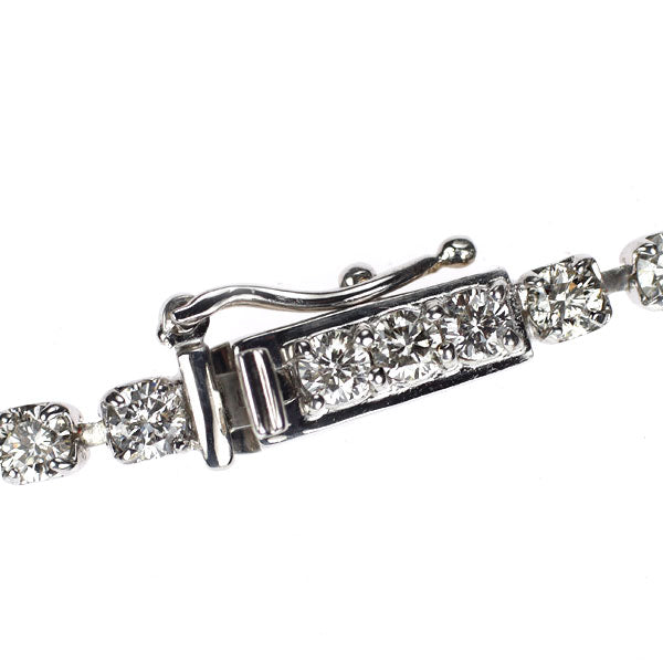 K18WG ダイヤモンド テニス ブレスレット 3.11ct