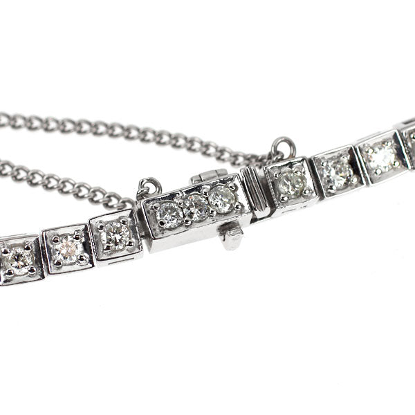 Pt850 ダイヤモンド テニス ブレスレット 2.00ct