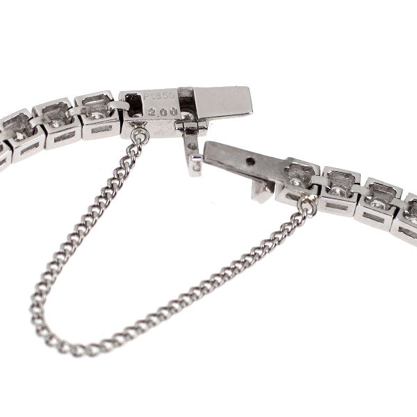 Pt850 ダイヤモンド テニス ブレスレット 2.00ct